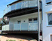 Balkon mit Rundung
