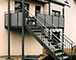 Balkon mit Treppe