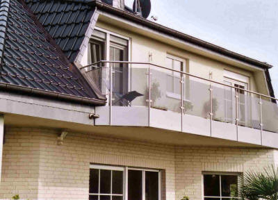 Geländer Glas