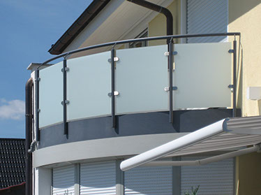 Geländer abgerundet