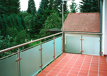 Terrassen- Ganzglasgeländer